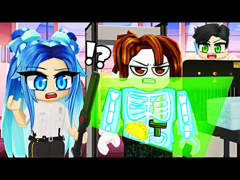 Our First Job as AIRPORT SECURITY in Roblox!