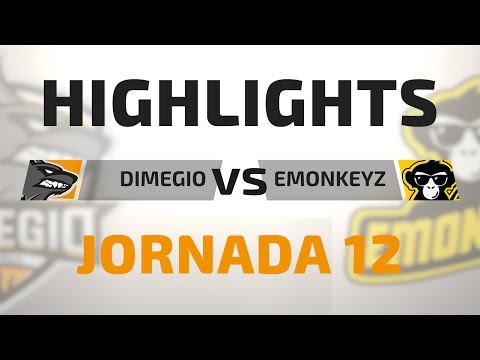 HIGHLIGHTS - DIMEGIO vs eMonkeyz - LoL Honor | Jornada 12
