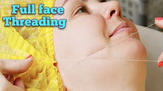 Facial hair removal method,/how to remove facial hair with threading/full face threading/facial thre
