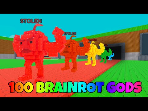 I SOLO Stole 100 Brainrot Gods in Steal a Brainrot