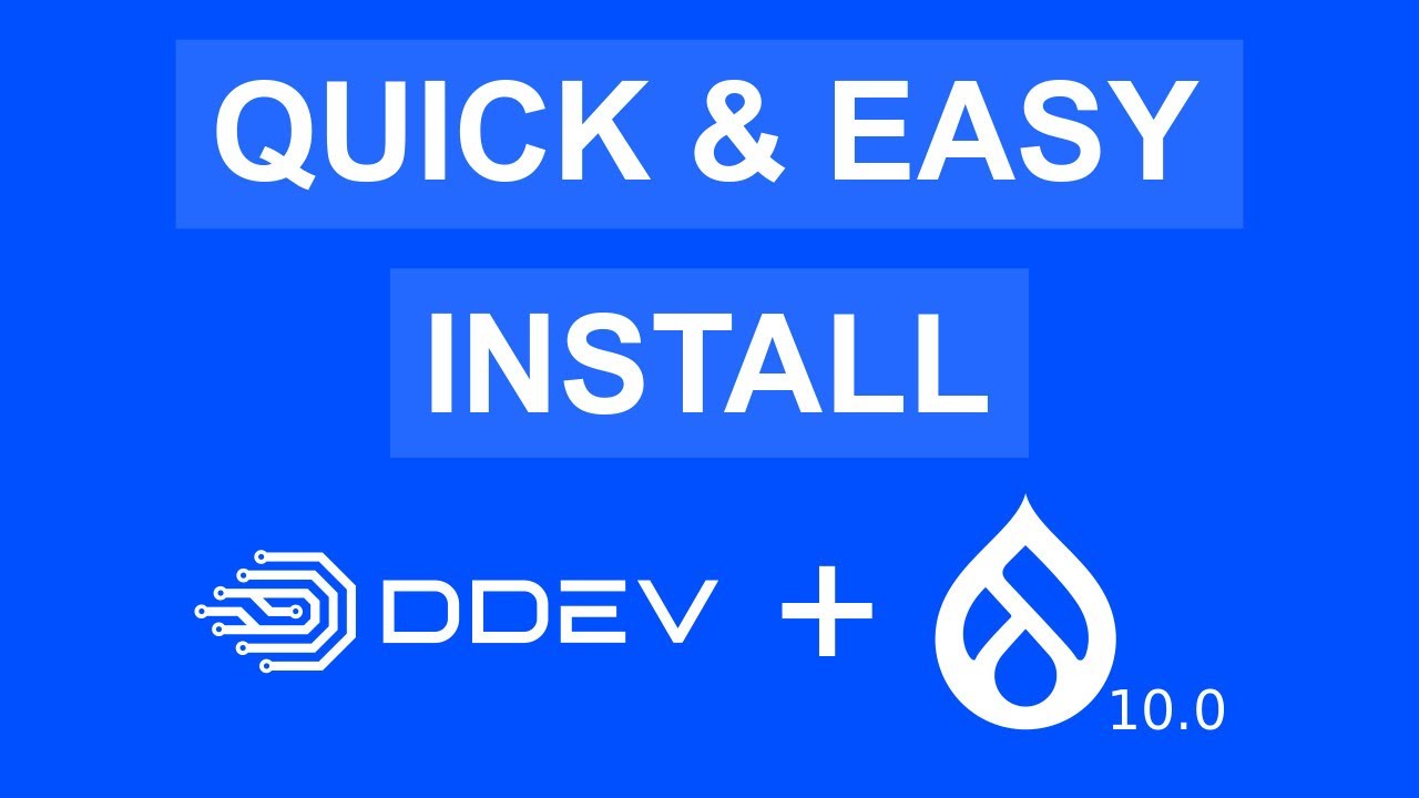 Drupal 10 Quick and Easy Installation with DDEV | Drupal Tutorial
