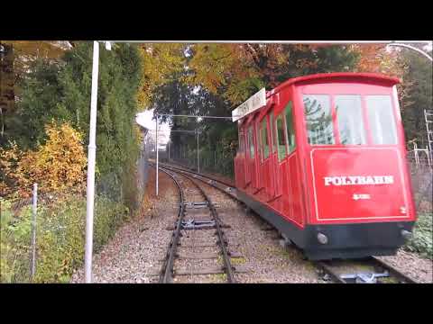 Polybahn Zürich mit dem Polybahn-Lied Trio Eugster - Standseilbahn funicular zurich