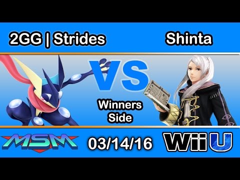 MSM 41 - 2GG | Strides (Greninja) Vs. Shinta (Robin) Winners Side - Smash Wii U