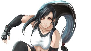 「final fantasy7」 tifa painting
