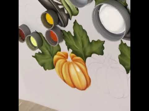 Pintura em Tecido: Espantalho com Morangas - Finalização do trabalho