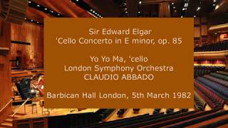 Download lagu Sir Edward Elgar - Cello Concerto: Yo Yo Ma and Claudio Abbado with the LSO in 1982 mp3