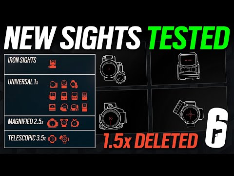 New Sights Tested - 1.5x REMOVED - 6News - Rainbow Six Siege - Scopes