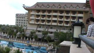 preview picture of video 'Tuerkei Hotel Royal  Dragon Pool Garten  Kumkoey Side Shopping Fotos Bilder'