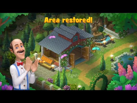 Gardenscapes - STABLE GARDEN -  New Area Restored  ( PART 2/2 )