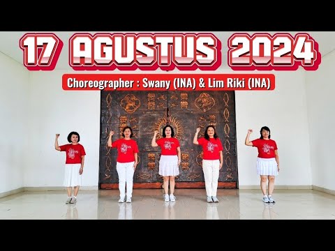 17 Agustus 2024 || Line Dance || Demo by Astri & Stanis LD Class