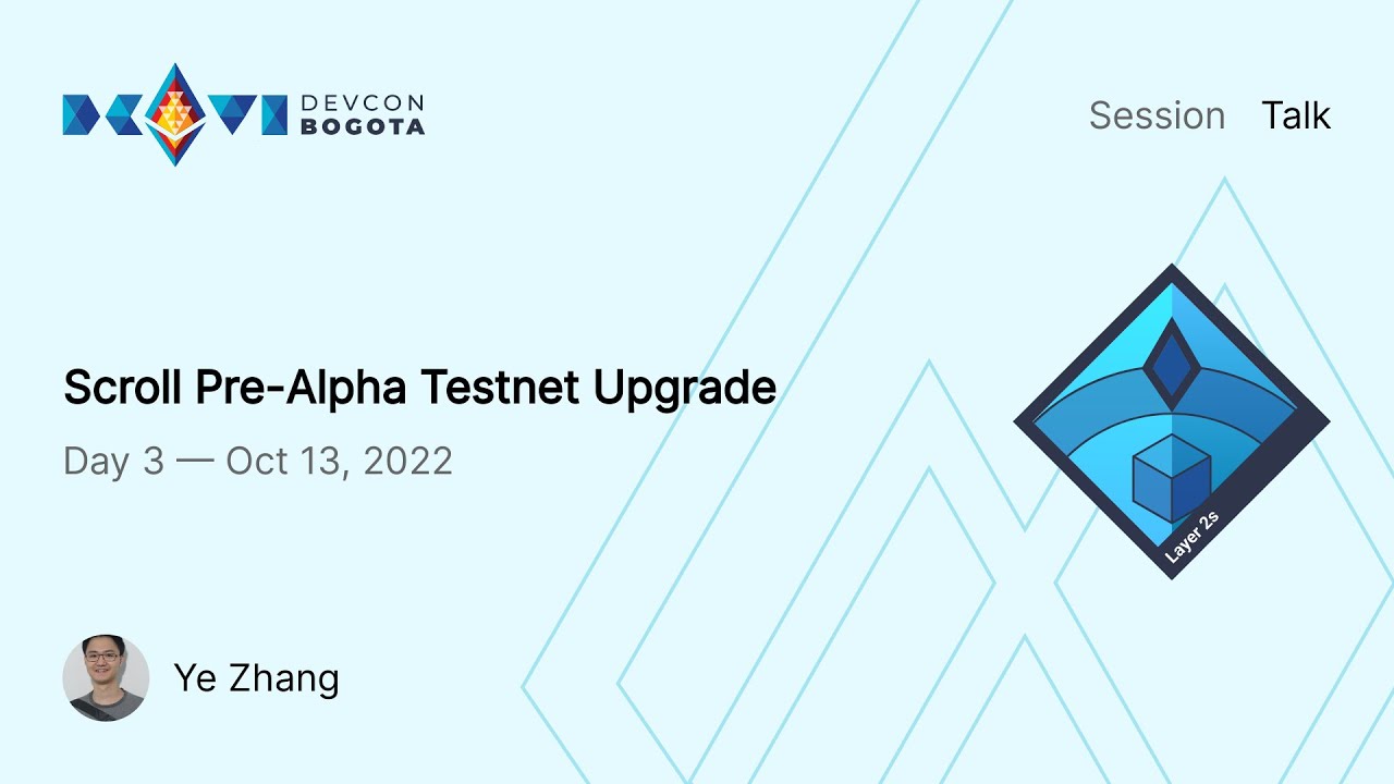 Scroll Pre-Alpha Testnet Upgrade preview