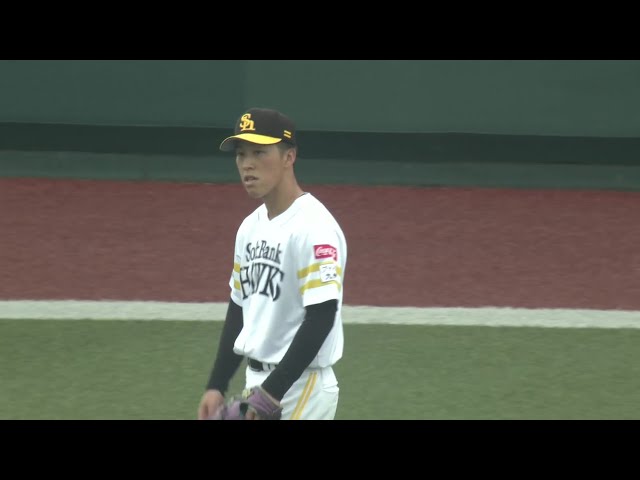 【ファーム】広い守備範囲!! ホークス・藤野恵音 左中間の打球をナイスキャッチ!! 2025年5月22日 福岡ソフトバンクホークス 対 中日ドラゴンズ