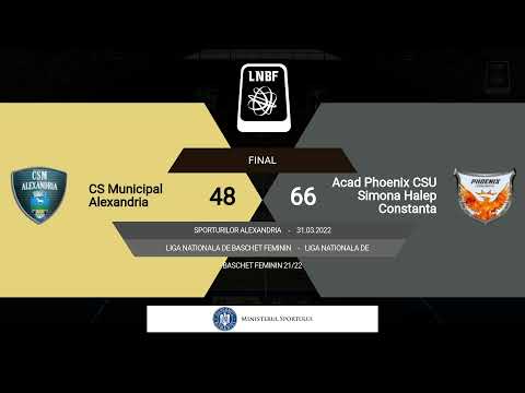 LNBF 2021-2022: CSM Alexandria - Phoenix CSU Simona Halep Constanța (PLAY-OFF 1, GAME 2)