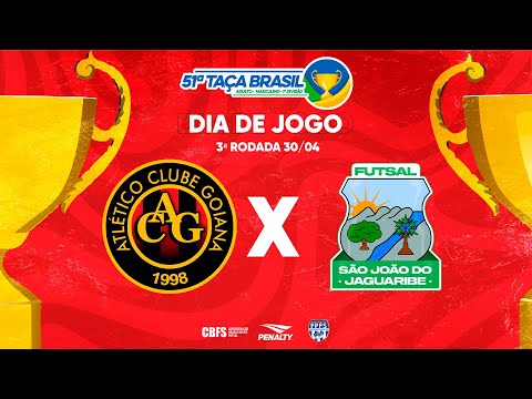 Taça Brasil Adulto Masc. 1ª Divisão | Atlético Goiana x São João do Jaguaribe | 3ª Rodada | Ao Vivo