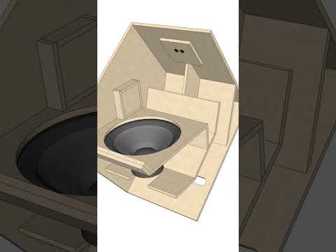 DIY Speaker Box | Bandpass 18"  #diysubwoofer #audioequipment #soundbox #design #speaker