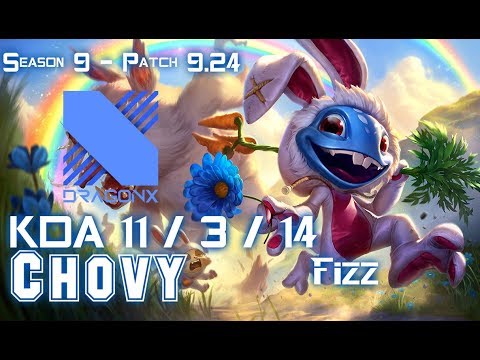 DRX Chovy FIZZ vs CASSIOPEIA Mid - Patch 9.24 KR Ranked