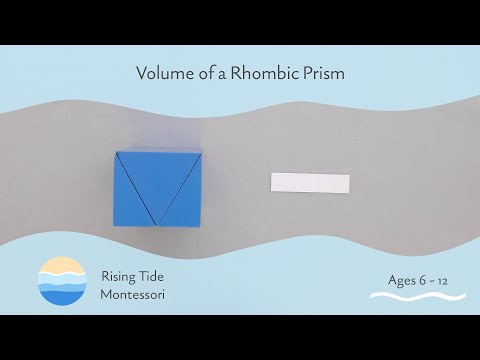 Part of a video titled Volume of a Rhombic Prism - YouTube