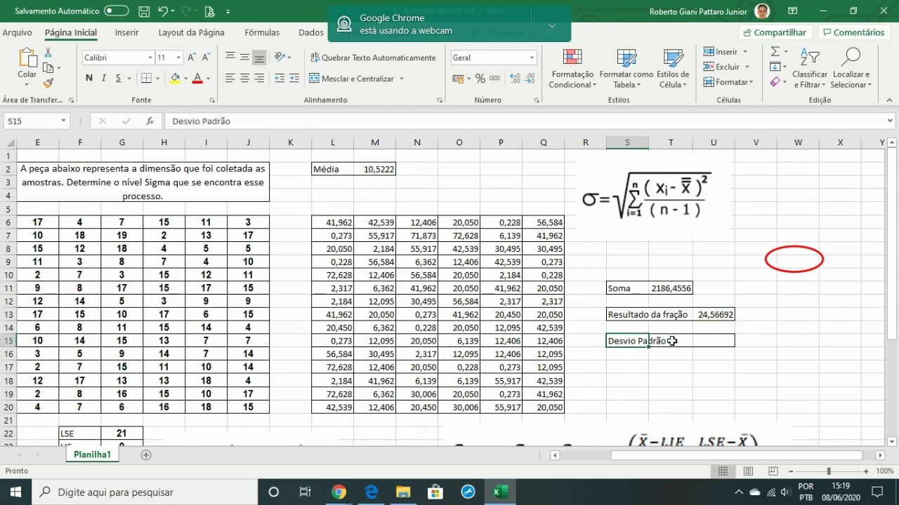 Video explicativo de cp e cpk
