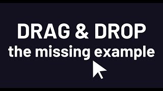 Download the video "Drag and Drop in React - the missing example"