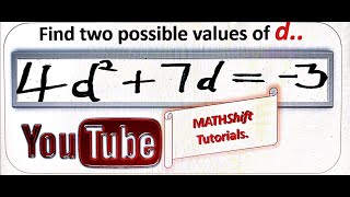 Download the video "How to solve quadratic problems using Quadratic formulae-Example 2"