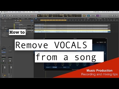 How to Remove Vocal From a Song - Easy - Logic pro X
