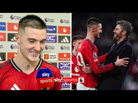 Benjamin Šeško FULL post-match interview after scoring winner in Man Utd 3-2 Fulham