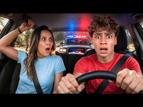 Teaching my Son how to Drive *Pulled Over*