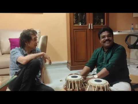 Haridas R vhatkar  Tabla maker with Ustad Zakir hussain ji.