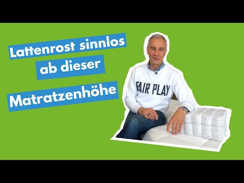 Lattenrost: Bis zu welcher Matratzenhöhe sinnvoll?