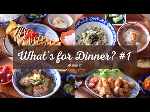 WHAT'S FOR DINNER? ; Japanese food recipes for weekday dinner.【晩ごはんの献立】