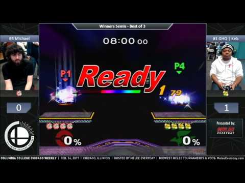 CCC Weekly [2/16/17] - GHQ | Kels (Fox) vs. Michael (Jigglypuff) - SSBM - Winners Semis