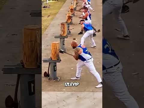 Odun Kesmede Sürpriz Şampiyon! 🌲💪