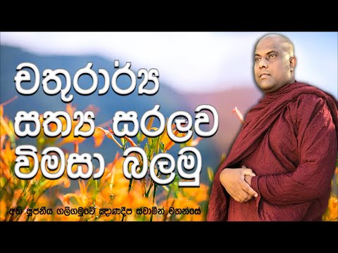 මනුලොවින්, දෙව්ලොවින් උදාහරණ කතා ගෙන චතුරාර්‍ය සත්‍ය සරලව ඉගෙන ගමු | Galigamuwe Gnanadeepa Thero