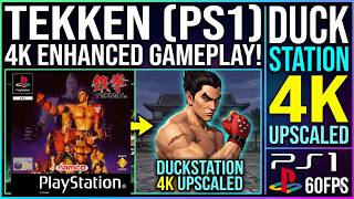 Tekken (PS1) - DuckStation 4K Upscaled Gameplay | 60FPS