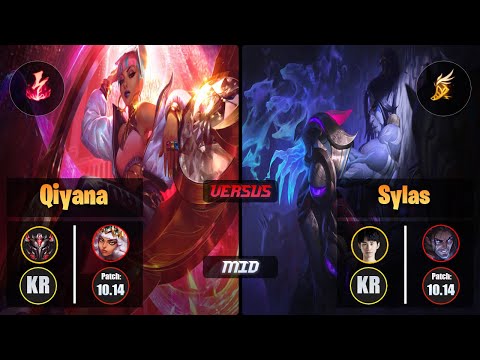 GrandMaster QIYANA [Electrocute] (Mid) VS Doinb SYLAS - Grandmaster KR Patch 10.14