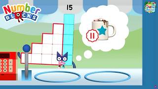 Numberblocks World | Learn Math with Number 15 | Fun Shop Game