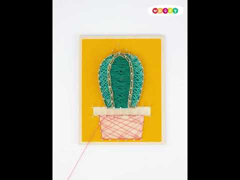 Миниатюра изображения товара Набор для творчества «изонить» Woody Цвик-Aрт. Кактус Ямайка / 03304