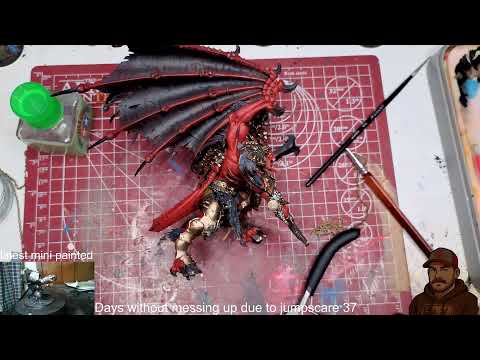 Painting Warhammer | Angron Thal'kyr, The Lord of the Red Sands, Daemon Primarch of Khorne
