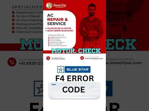 BLUE STAR F4 ERROR CODE