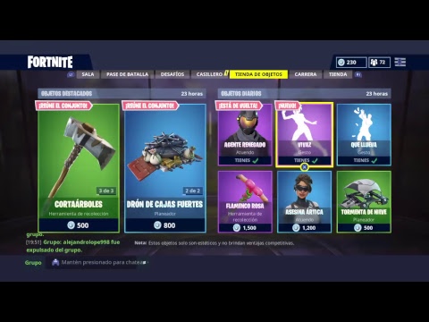 Hoy Sale La Rockera Tienda De Objetos Fortnite 9 Y 10 De - tienda fortnite battle royale 14 de septiembre fortnite hoy