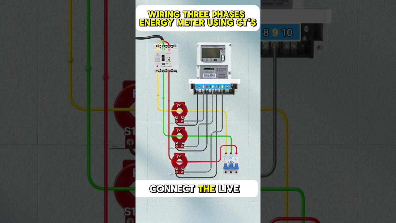 Every Electrician Should Know THIS 3-Phase Meter Wiring Trick!
