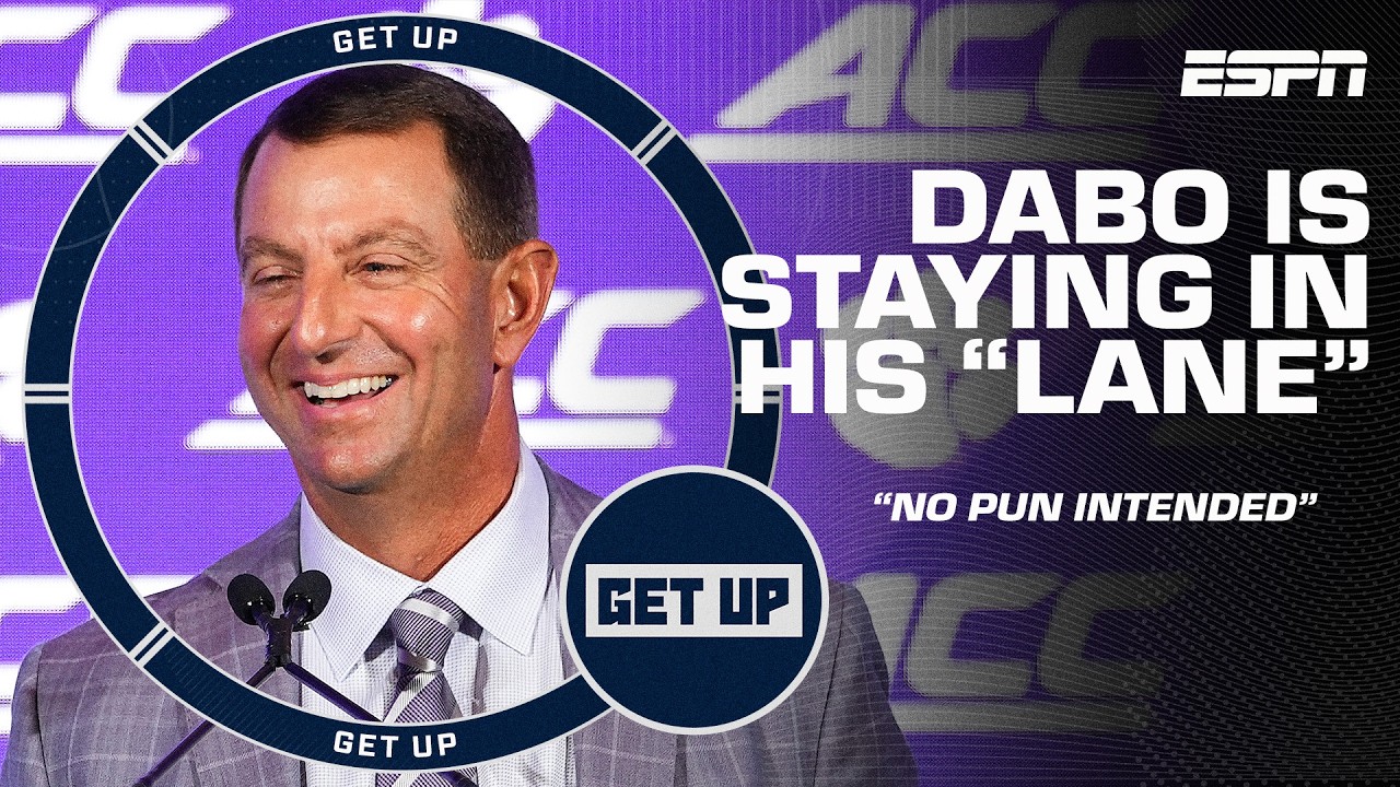 Dabo Swinney is staying in his LANE ('no pun intended') 😳 What's at stake in Clemson 🆚 LSU? | Get Up