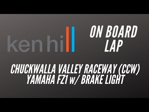 Ken Hill ON BOARD - Chuckwalla Valley Raceway (CCW) - Yamaha FZ1 w/ Brake Light Connected