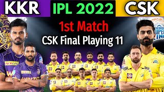 IPL 2022 Match-1 | Chennai vs Kolkata Match | Match Preview and Playing 11 | CSK vs KKR Match 2022