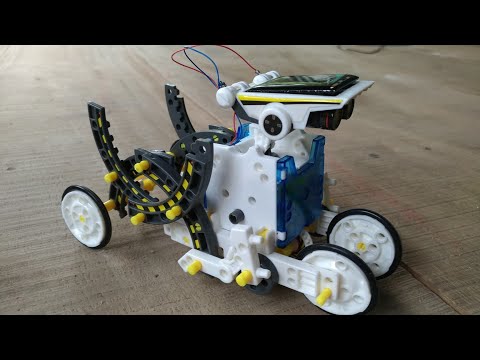 Part10 : Slither Bot Assemble : 14 in 1 solar robot educational toy kit/ Build a robot easy