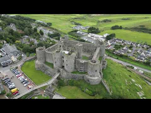 HARLECH CASTLE, WALES - AUGUST 2023 - DRONE WITH A VIEW - {4K} DRONE FOOTAGE