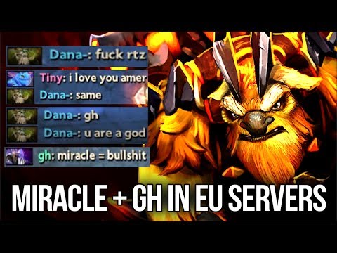 Miracle Earthshaker + GH Darkseer 18k Adventure in EU Servers vs Fans Trashtalks Love - Dota 2