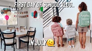 First day of school! 🚌✏️📓 #momof3 #mom #momlife #backtoschool #backtoschoolvlog #school #family