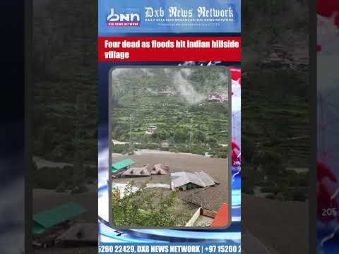 Deadly Flash Floods in India Trigger Massive Mudslide | 2025 Disaster | DXB News Network