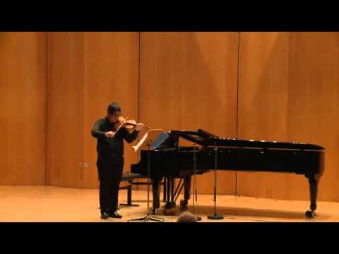 David Castro Balbi plays semi final at Louis Spohr Competition in the HFM Franz Liszt in Weimar